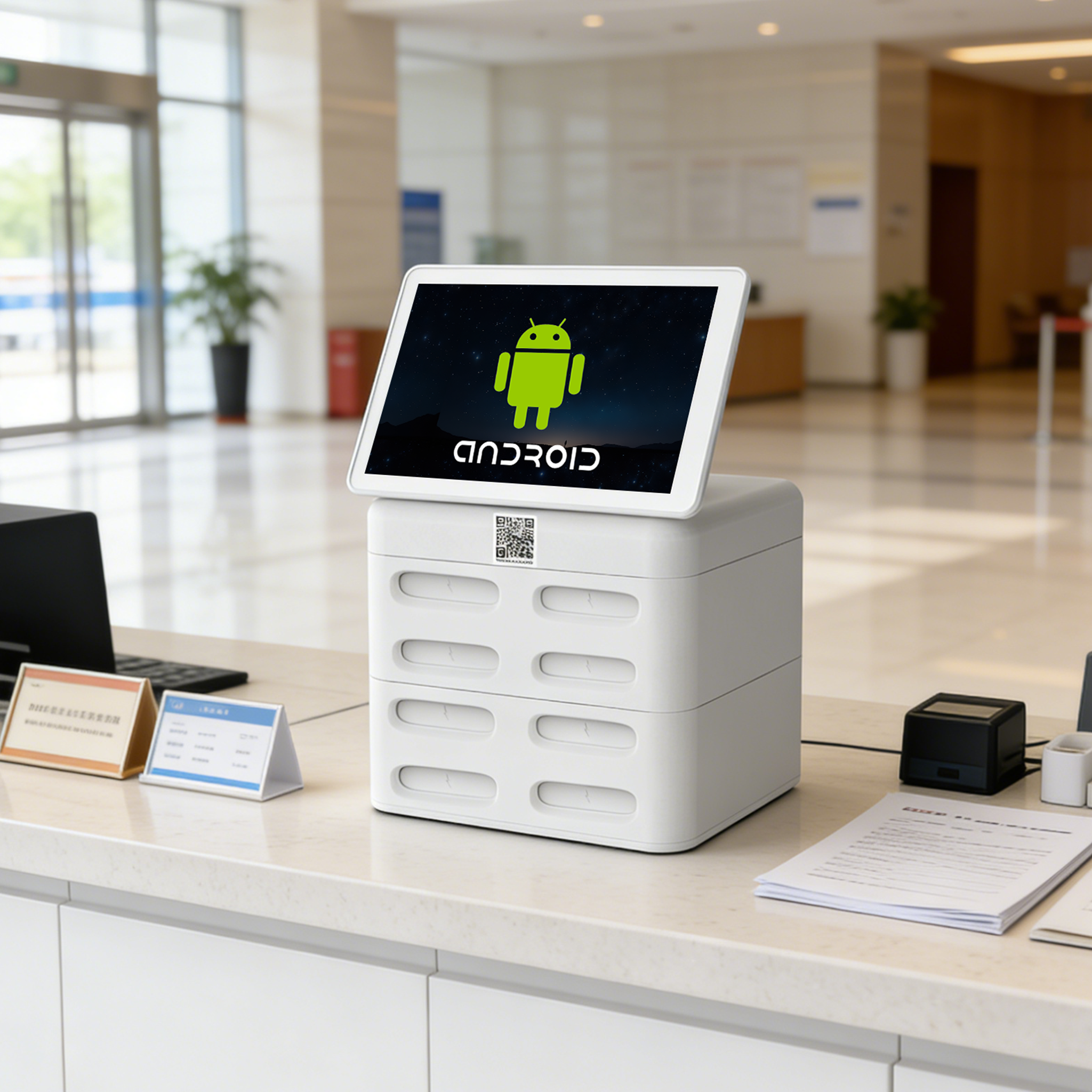 VSCHARGE shared power bank stations with LED screen