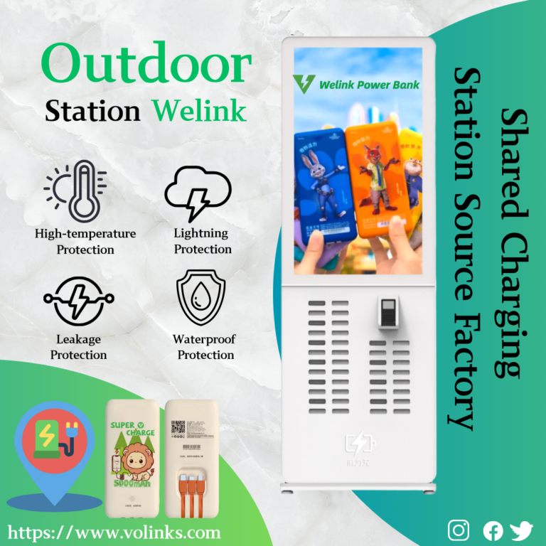 40-slots shared power bank station with software system