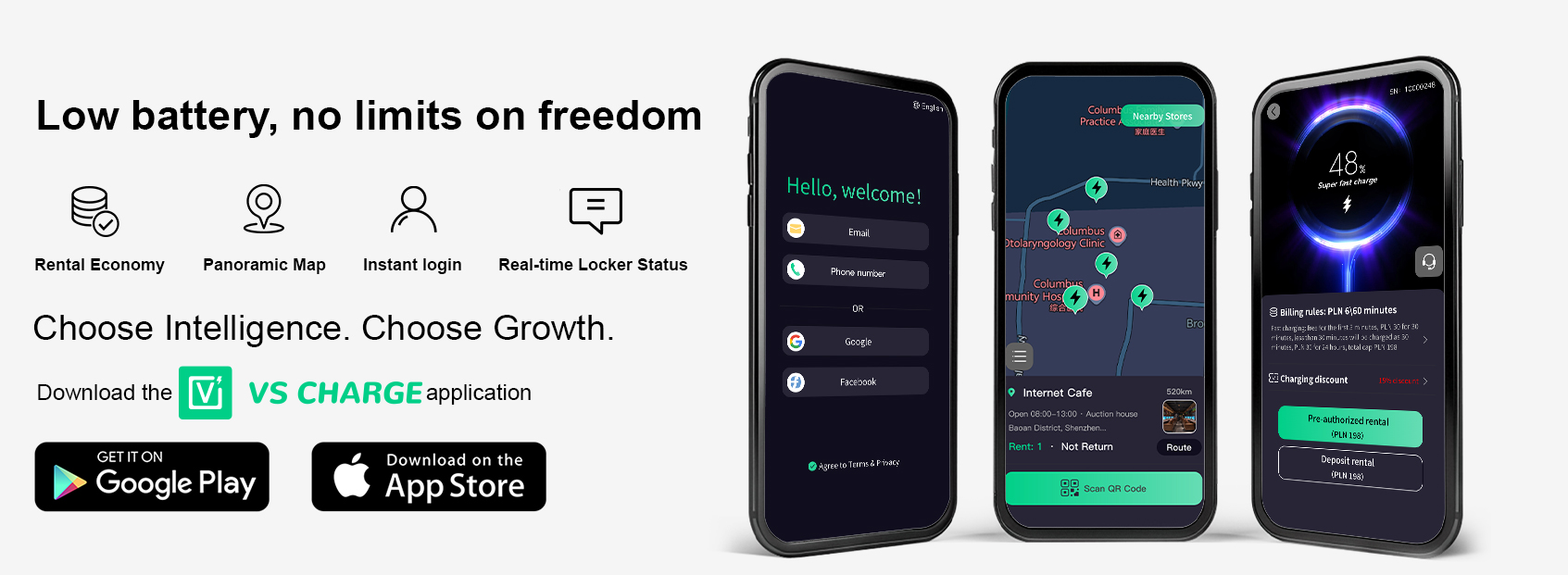 VSCHARGE shared power bank stations Softwre