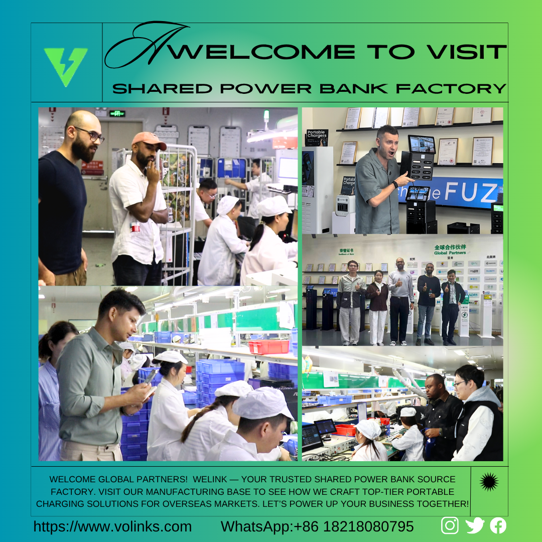 WeLink Shared Power Bank One-Stop Solution – Hardware+White Label Software+Full O&M