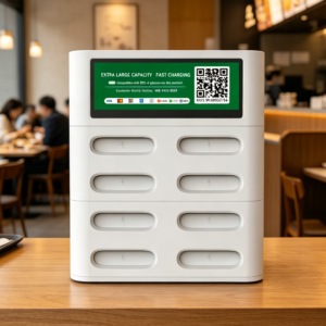 VSCHARGE shared charging solution with smart power bank station