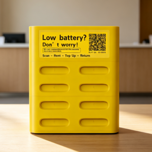 Shared Power Bank Management System with QR code rental system