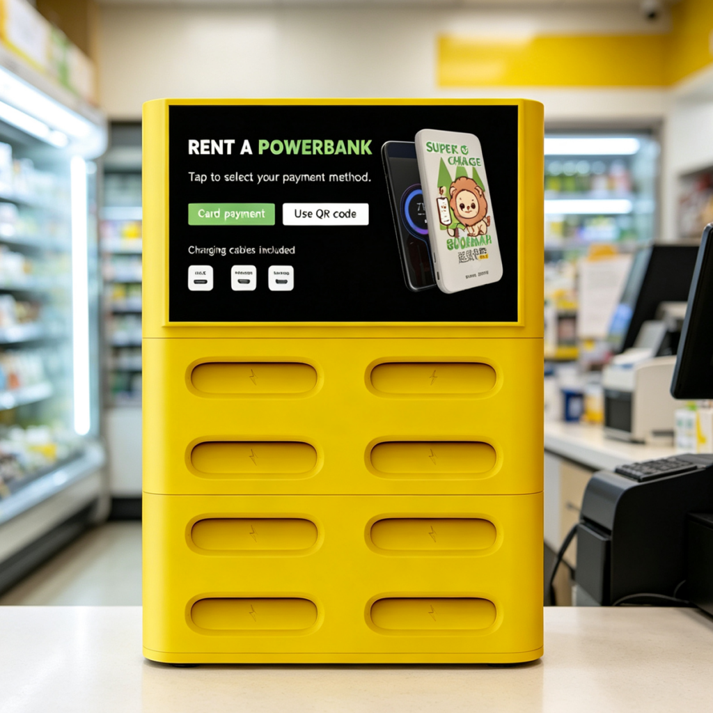 Shared power bank rental station