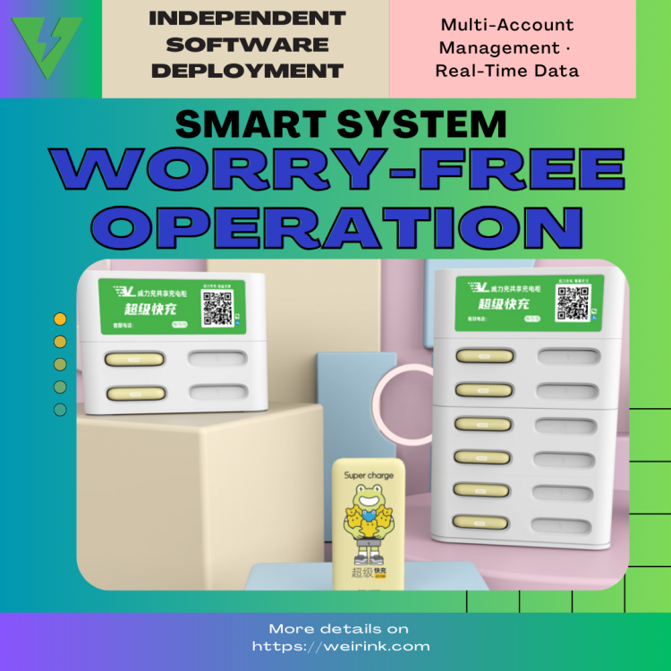 4 slots and 8 slots normal shared power bank station